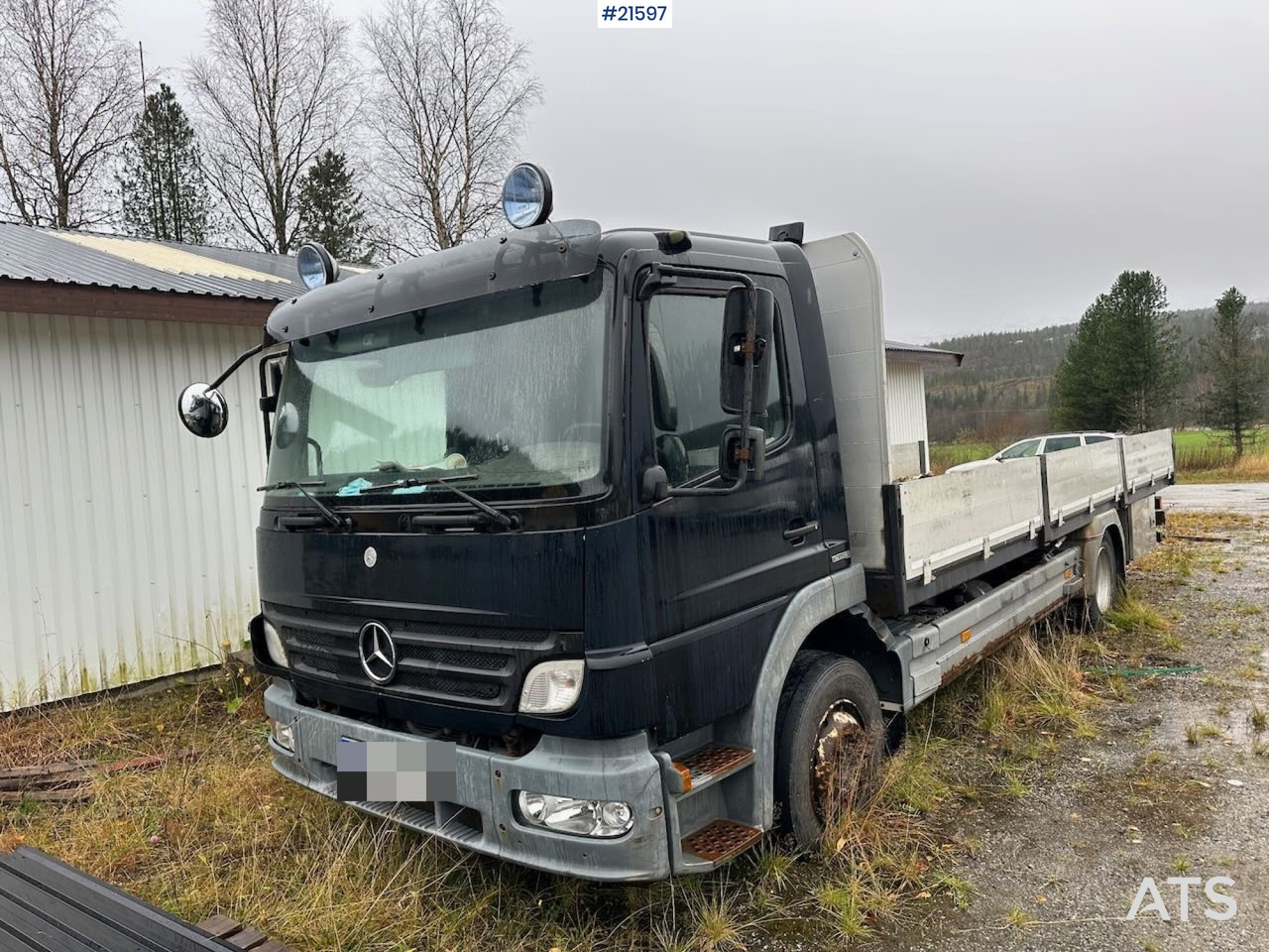 Mercedes 1524 L planbil m/ ny kompressor og vinterdekk. Ikke EU godkjent. - Lastbil med lad: billede 2 Mercedes 1524 L planbil m/ ny kompressor og vinterdekk. Ikke EU godkjent. - Lastbil med lad: billede 2