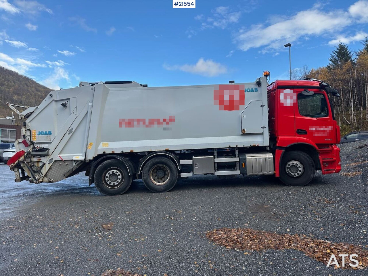 Leje en Mercedes Actros 2543 6x2 2 – kammers komprimatorbil m/ 2020 JOAB Anaconda twin påbygg Mercedes Actros 2543 6x2 2 – kammers komprimatorbil m/ 2020 JOAB Anaconda twin påbygg: billede 7