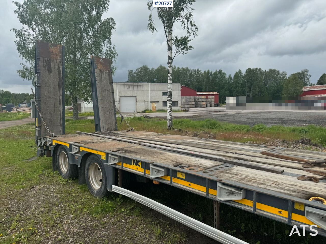 Nedbygget platform påhængsvogn NC m/ hydrauliske kjørebruer: billede 12 Nedbygget platform påhængsvogn NC m/ hydrauliske kjørebruer: billede 12