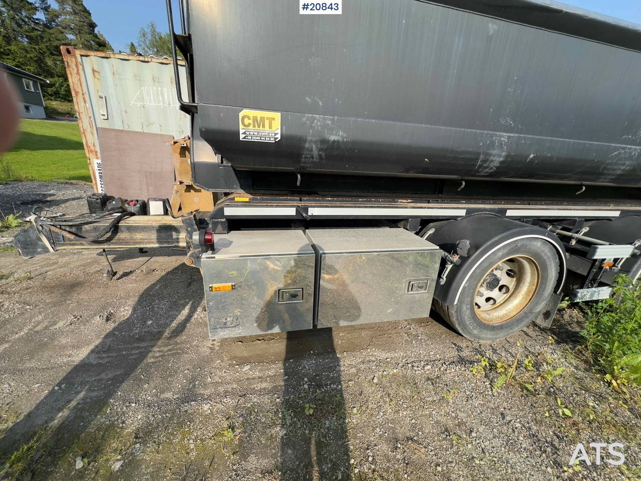 NOR SLEP 2 akslet krokhenger med tipp - Kroghejsvogn/ Skip loader anhænger: billede 2 NOR SLEP 2 akslet krokhenger med tipp - Kroghejsvogn/ Skip loader anhænger: billede 2