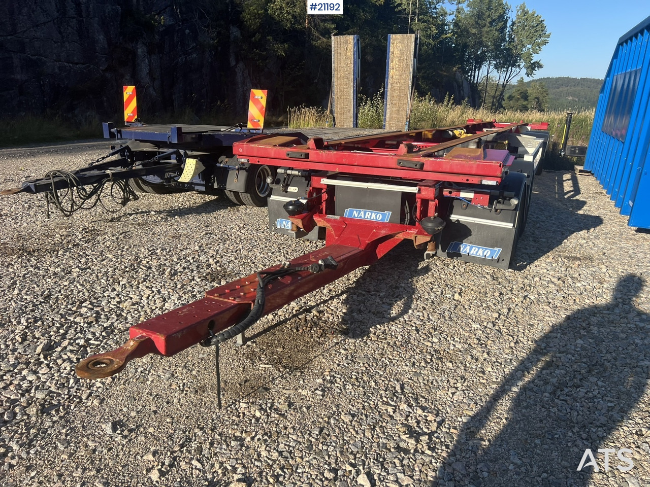Narko 4 akslet container henger - Kroghejsvogn/ Skip loader anhænger: billede 3 Narko 4 akslet container henger - Kroghejsvogn/ Skip loader anhænger: billede 3