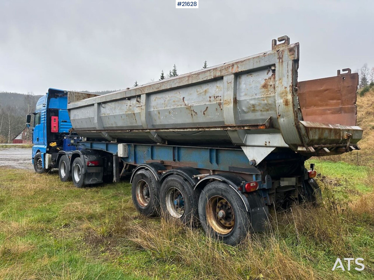 MAN TGA 28.530 6x2 trekkvogn m/ 1987 L.A.G Bree 3 akslet tippsemi SE VIDEO - Trækker: billede 5 MAN TGA 28.530 6x2 trekkvogn m/ 1987 L.A.G Bree 3 akslet tippsemi SE VIDEO - Trækker: billede 5