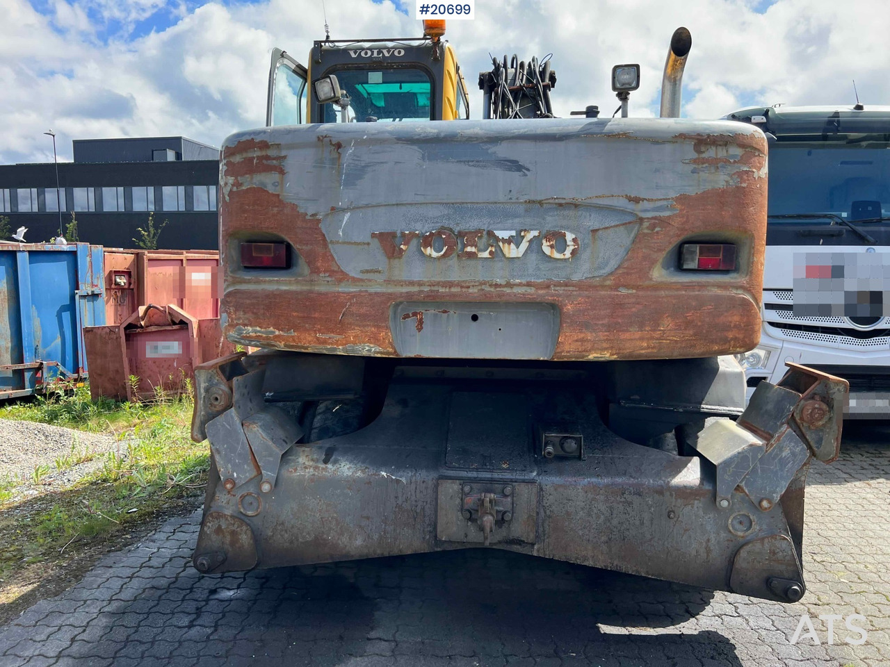 Volvo EW160B hjulmaskin m/ støtte bein og skjær - Gummihjulslæsser: billede 5 Volvo EW160B hjulmaskin m/ støtte bein og skjær - Gummihjulslæsser: billede 5