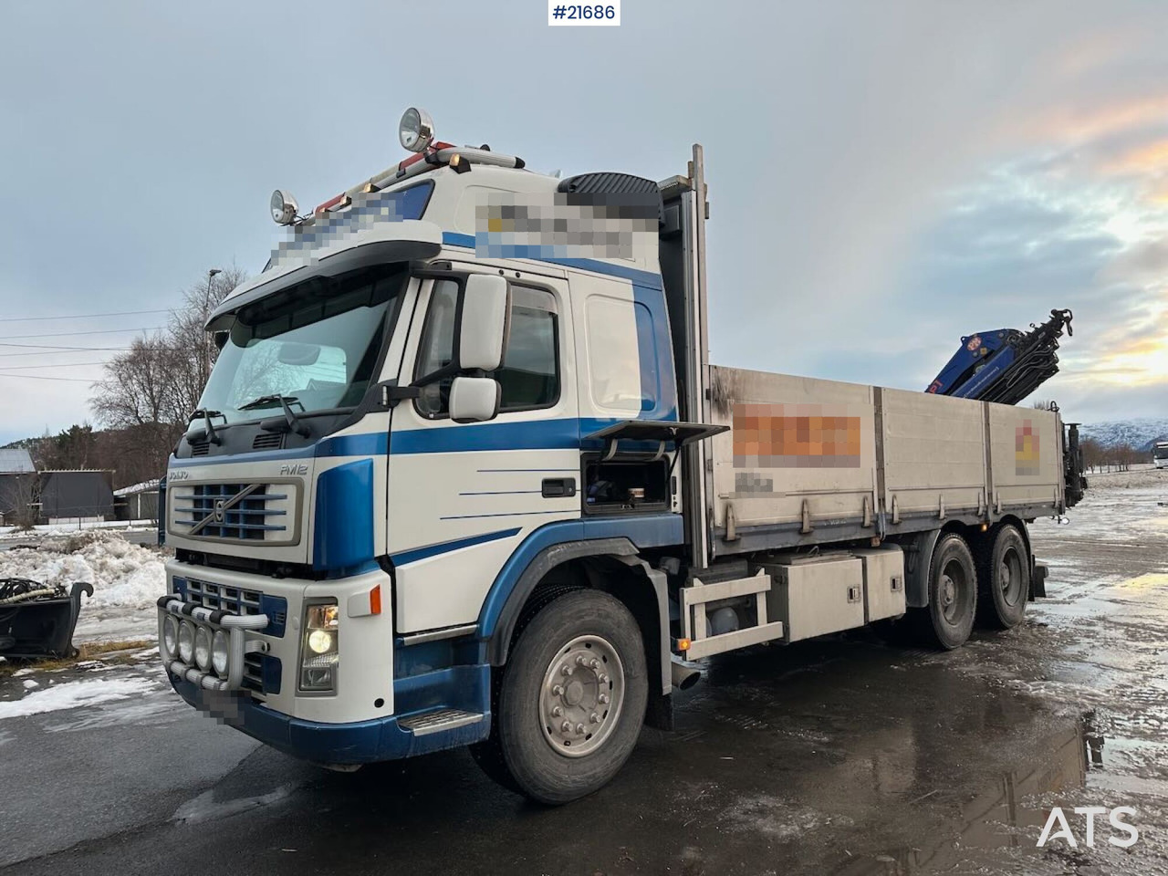Volvo FM12 Globetrotter 6x4 kranbil m/ bak montert 18 t/m kran og vinsj. SE VIDEO - Lastbil med kran: billede 2 Volvo FM12 Globetrotter 6x4 kranbil m/ bak montert 18 t/m kran og vinsj. SE VIDEO - Lastbil med kran: billede 2