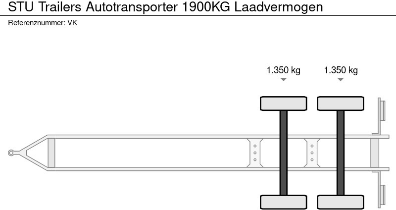 STU Trailers Autotransporter 1900KG Laadvermogen - Biltransportør påhængsvogn: billede 5 STU Trailers Autotransporter 1900KG Laadvermogen - Biltransportør påhængsvogn: billede 5