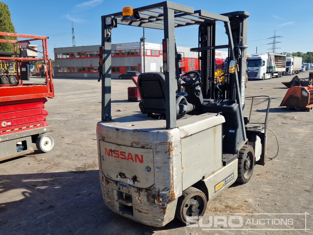 Nissan Electric Forklift 3 Stage Mast, Free Lift Mast, Side Shift, Forks, Charger - Gaffeltruck: billede 4 Nissan Electric Forklift 3 Stage Mast, Free Lift Mast, Side Shift, Forks, Charger - Gaffeltruck: billede 4