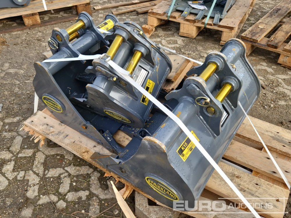 Unused Strickland 24", 18", 12" Bucket Set to suit Kubota KX15 (3 of) - Skovl: billede 2 Unused Strickland 24", 18", 12" Bucket Set to suit Kubota KX15 (3 of) - Skovl: billede 2