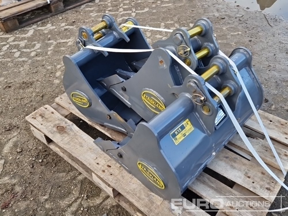 Unused Strickland 24", 18", 12" Bucket Set to suit Kubota KX15 (3 of) - Skovl: billede 2 Unused Strickland 24", 18", 12" Bucket Set to suit Kubota KX15 (3 of) - Skovl: billede 2