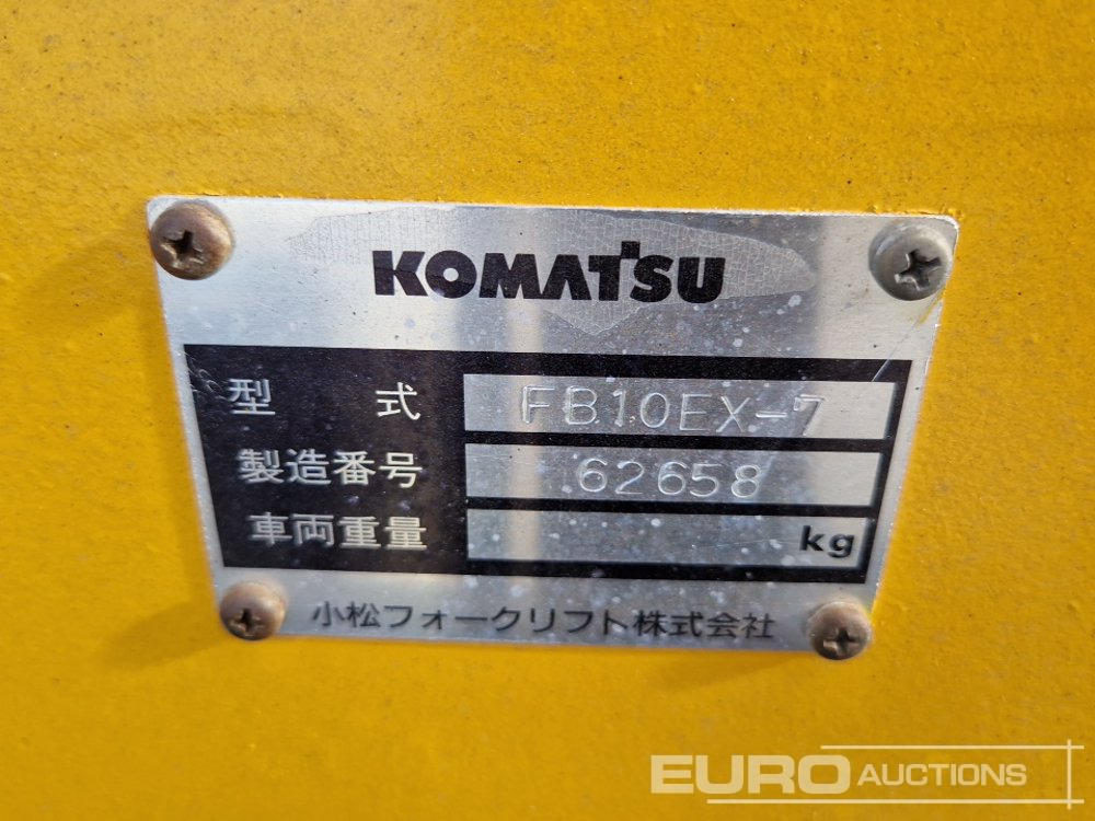Gaffeltruck Komatsu FB10EX-7: billede 29