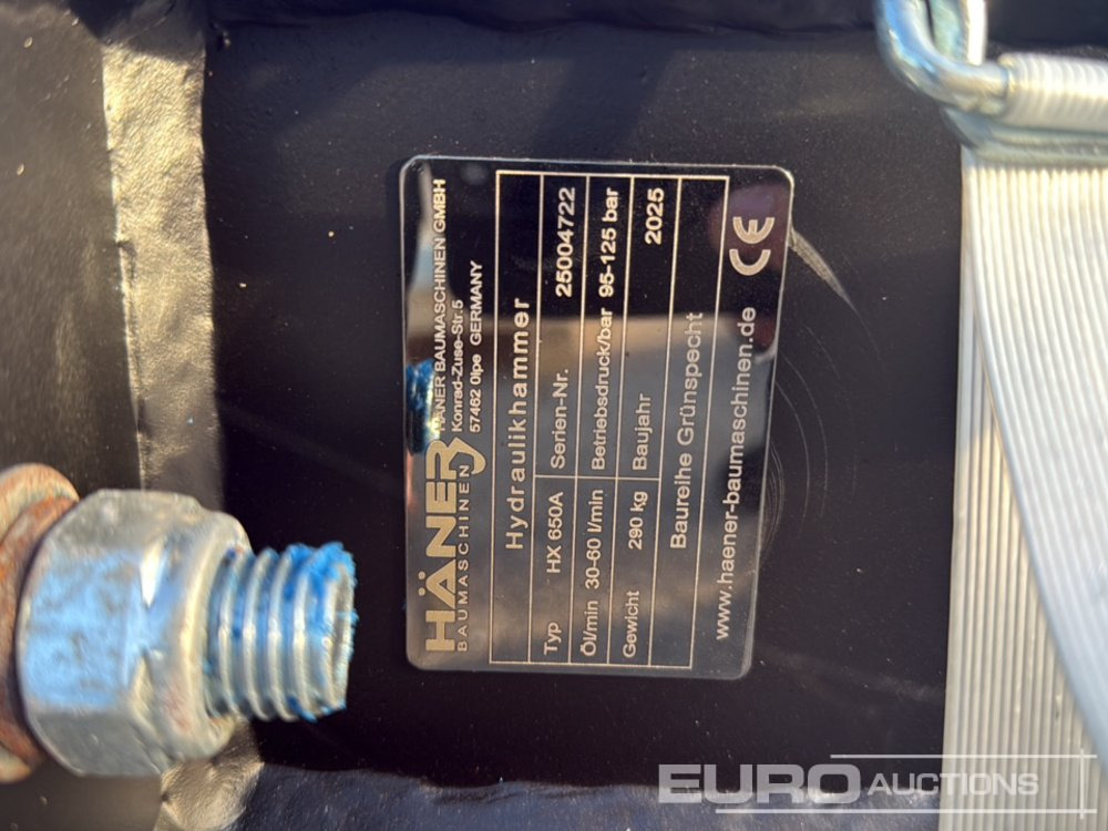 Unused 2025 Häner HX650A - Hydraulisk hammer: billede 5 Unused 2025 Häner HX650A - Hydraulisk hammer: billede 5