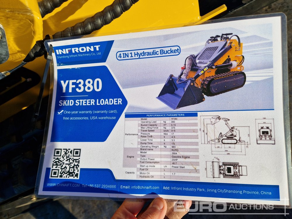 Skridstyret minilæsser Unused 2025 Infront YF380: billede 24 Skridstyret minilæsser Unused 2025 Infront YF380: billede 24