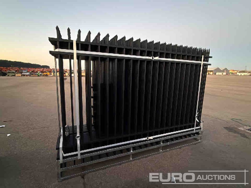 Unused 2025 KMY Industrial Iron Site Fence, Qty (20 of) Fence Panels, (20 of) Posts (W10XH6') Powder Coated Surface - Værktøj/ Udstyr: billede 5 Unused 2025 KMY Industrial Iron Site Fence, Qty (20 of) Fence Panels, (20 of) Posts (W10XH6') Powder Coated Surface - Værktøj/ Udstyr: billede 5