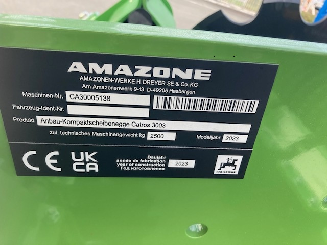 Amazone Catros 3003 - Tallerkenharve: billede 4 Amazone Catros 3003 - Tallerkenharve: billede 4