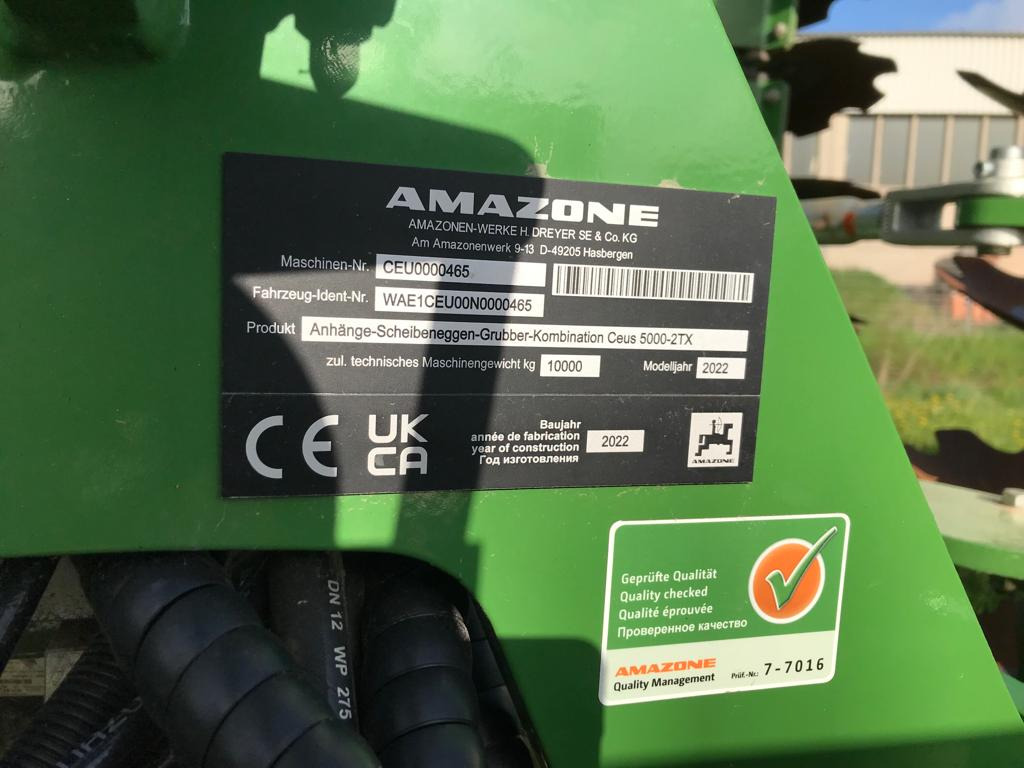 Amazone Ceus 5000-2TX - Tallerkenharve: billede 3 Amazone Ceus 5000-2TX - Tallerkenharve: billede 3