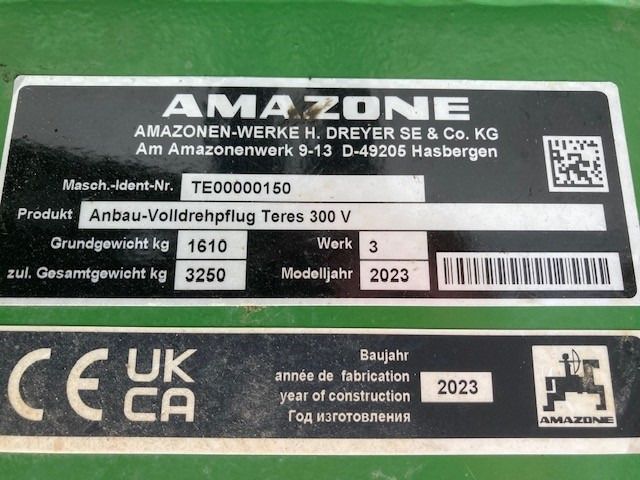 Amazone Teres 300 V 5 0 100 - Plov: billede 2 Amazone Teres 300 V 5 0 100 - Plov: billede 2