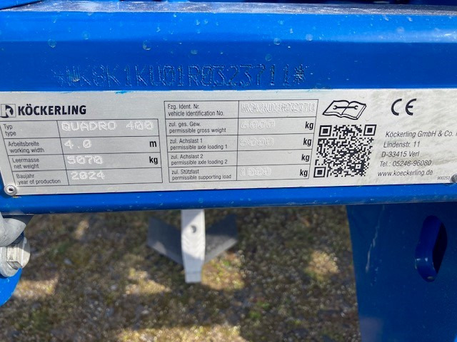 Köckerling Quadro 400 - Kultivator: billede 2 Köckerling Quadro 400 - Kultivator: billede 2