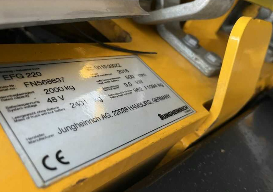 Jungheinrich EFG220 - El gaffeltruck: billede 4 Jungheinrich EFG220 - El gaffeltruck: billede 4