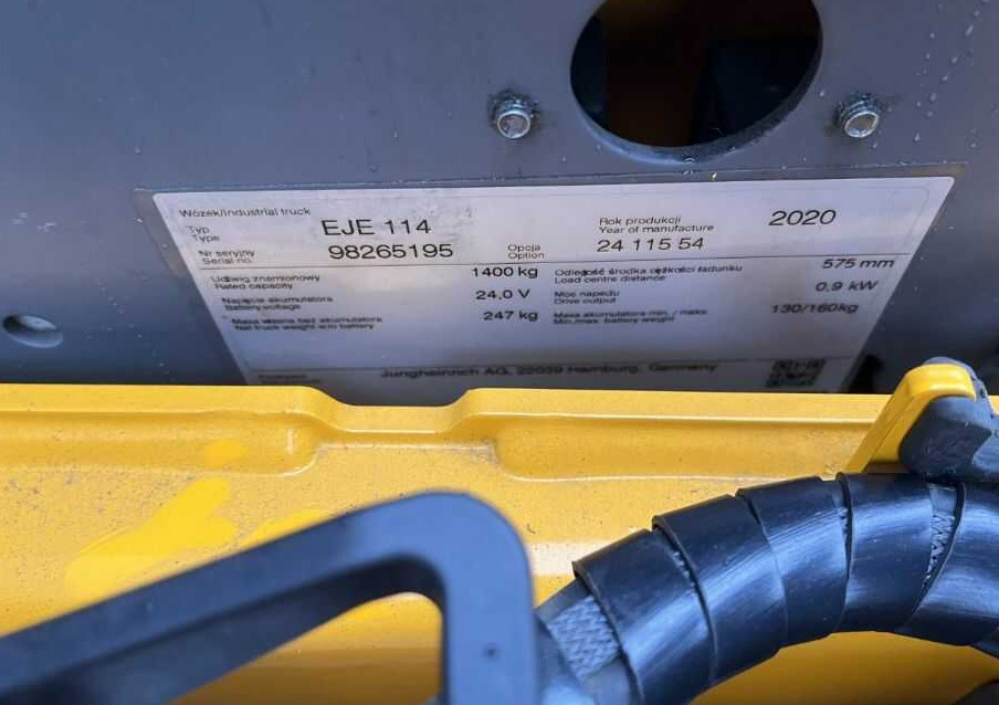 Jungheinrich EJE114 - Håndløftevogn: billede 4 Jungheinrich EJE114 - Håndløftevogn: billede 4