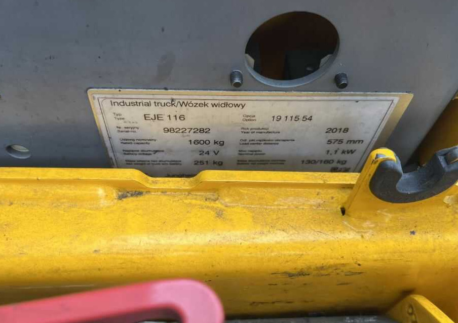 Jungheinrich EJE116 - Håndløftevogn: billede 4 Jungheinrich EJE116 - Håndløftevogn: billede 4