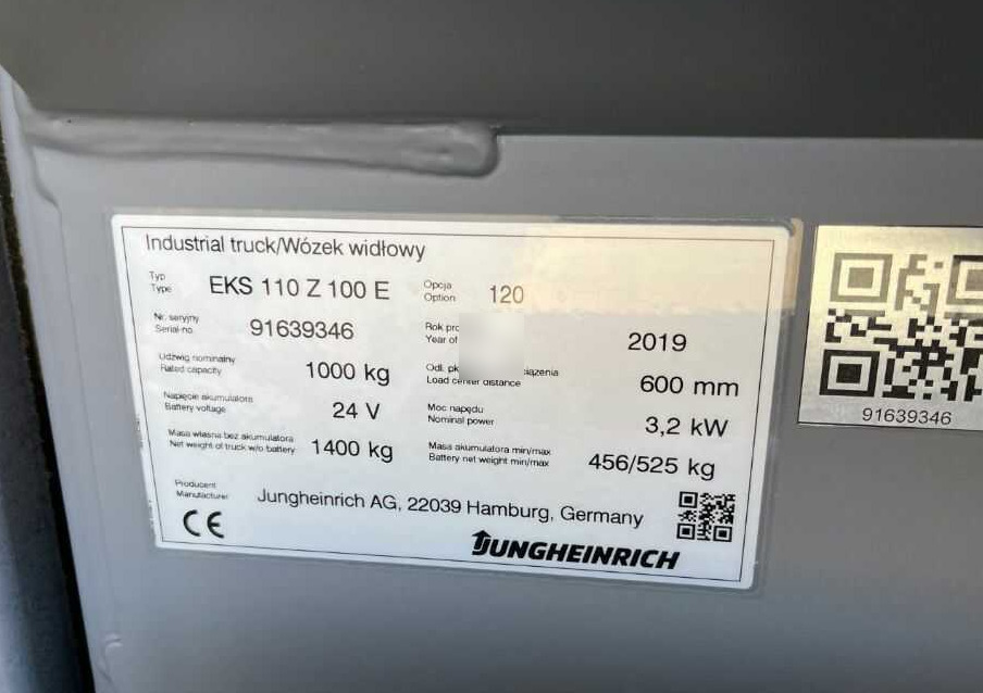 Jungheinrich EKS110 - Ordreplukker: billede 4 Jungheinrich EKS110 - Ordreplukker: billede 4