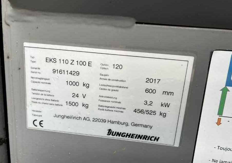 Jungheinrich EKS110 - Ordreplukker: billede 4 Jungheinrich EKS110 - Ordreplukker: billede 4