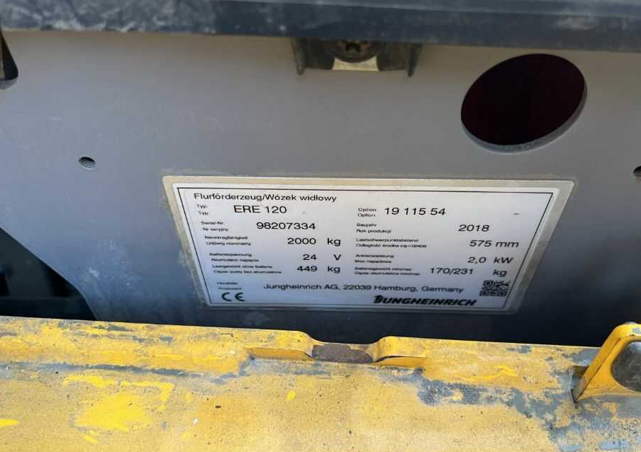 Jungheinrich ERE120 - Håndløftevogn: billede 4 Jungheinrich ERE120 - Håndløftevogn: billede 4
