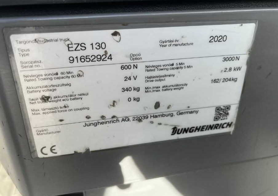 Jungheinrich EZS130 - Elektrisk trækker: billede 4 Jungheinrich EZS130 - Elektrisk trækker: billede 4