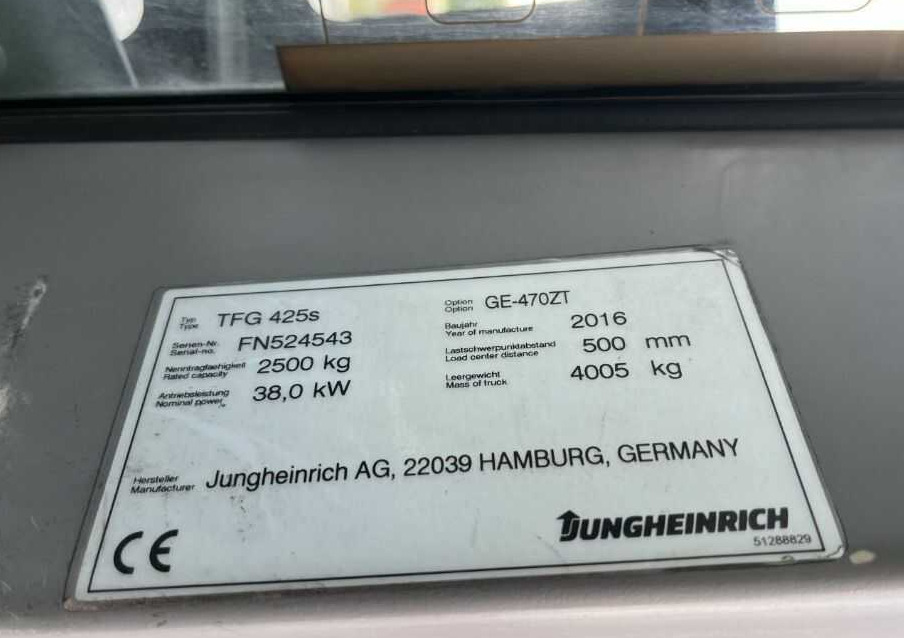 Jungheinrich TFG425s - Gas gaffeltruck: billede 4 Jungheinrich TFG425s - Gas gaffeltruck: billede 4