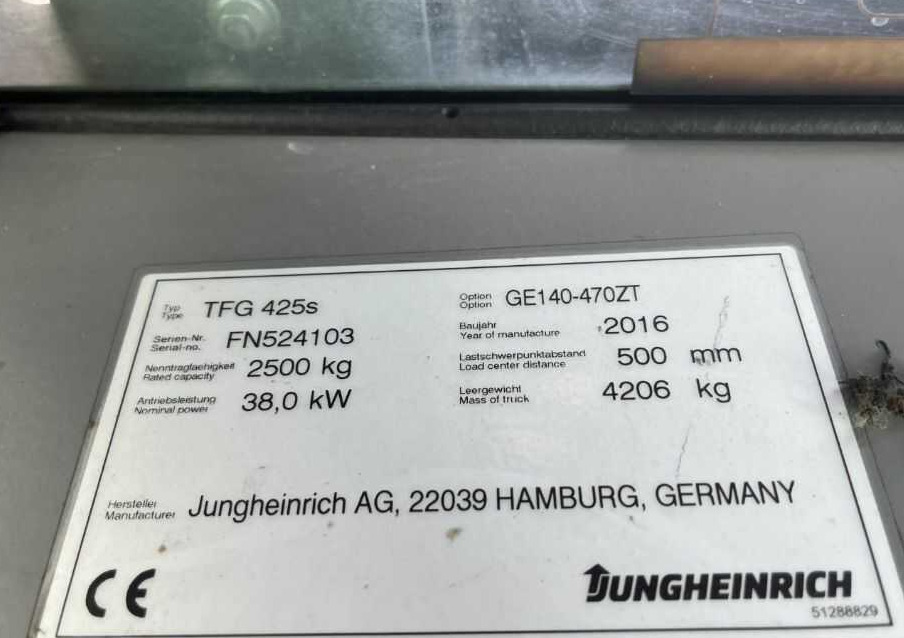 Jungheinrich TFG425s - Gas gaffeltruck: billede 4 Jungheinrich TFG425s - Gas gaffeltruck: billede 4
