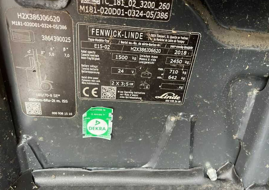 Linde E15-02 - El gaffeltruck: billede 4 Linde E15-02 - El gaffeltruck: billede 4