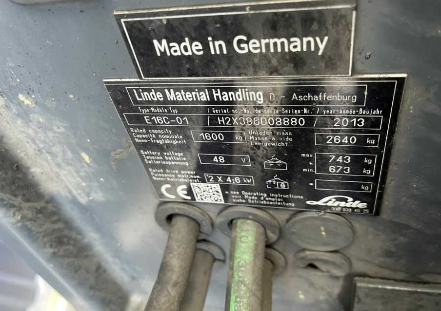 Linde E16-01 - El gaffeltruck: billede 4 Linde E16-01 - El gaffeltruck: billede 4