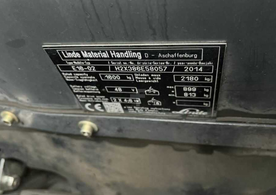 Linde E16-02 - El gaffeltruck: billede 4 Linde E16-02 - El gaffeltruck: billede 4