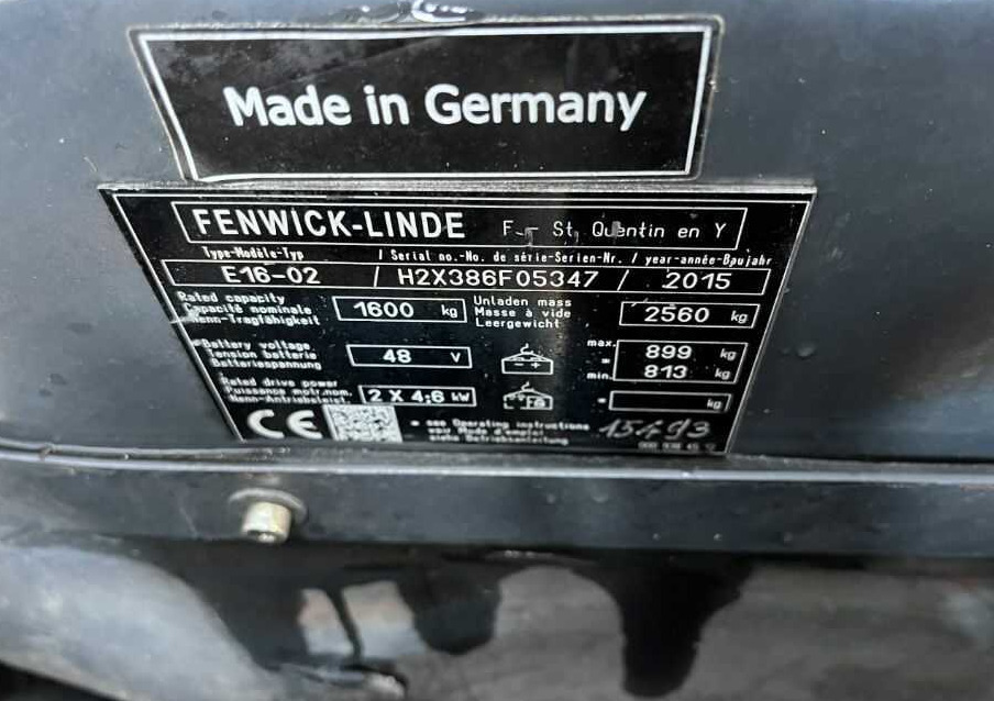 Linde E16-02 - El gaffeltruck: billede 4 Linde E16-02 - El gaffeltruck: billede 4