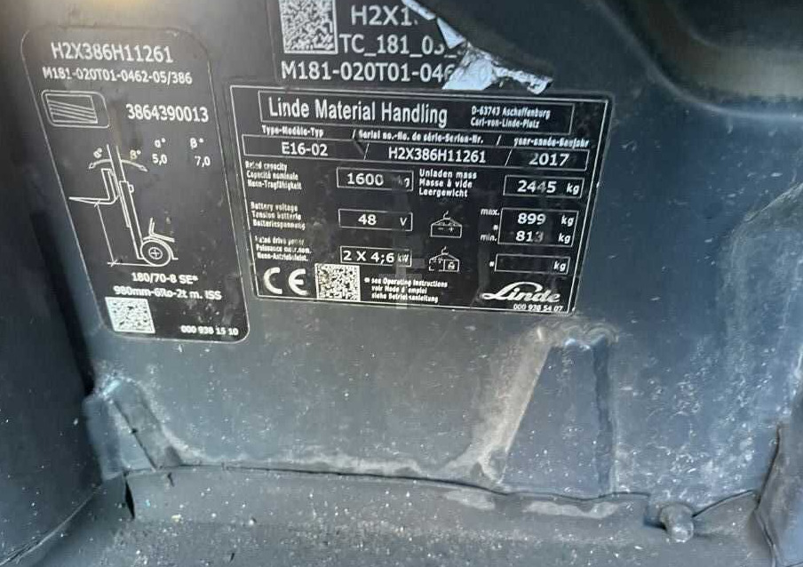 Linde E16-02 - El gaffeltruck: billede 4 Linde E16-02 - El gaffeltruck: billede 4