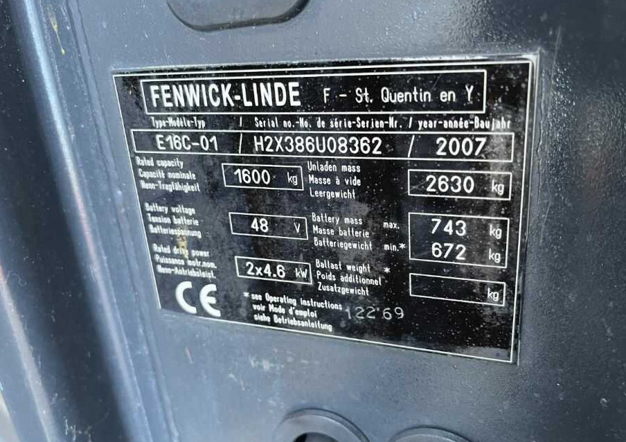 Linde E16C-01 - El gaffeltruck: billede 4 Linde E16C-01 - El gaffeltruck: billede 4