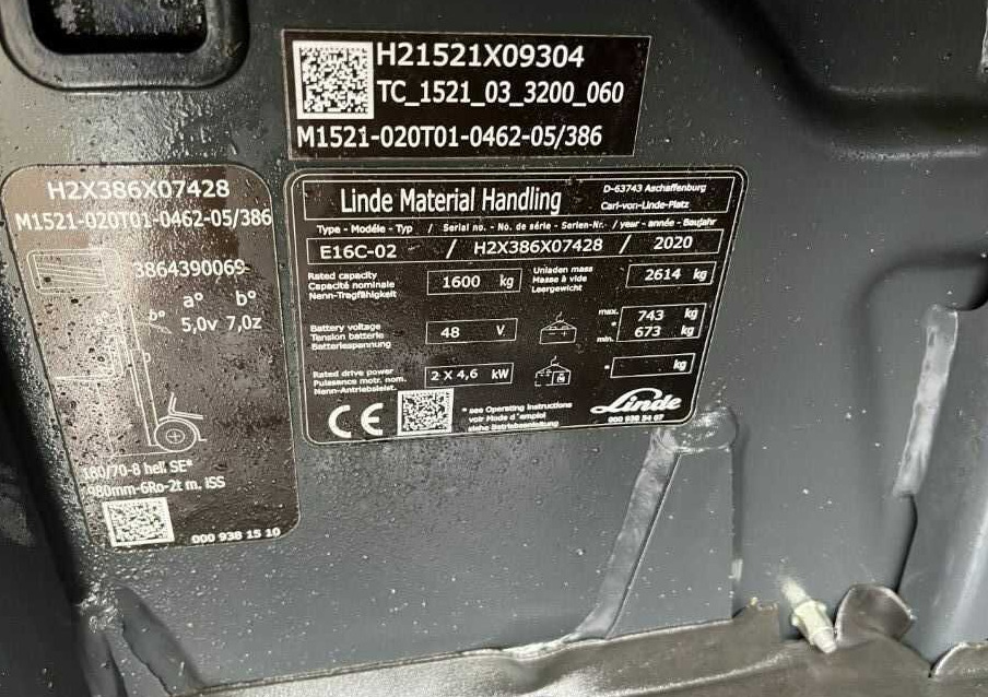 Linde E16C-02 - El gaffeltruck: billede 4 Linde E16C-02 - El gaffeltruck: billede 4