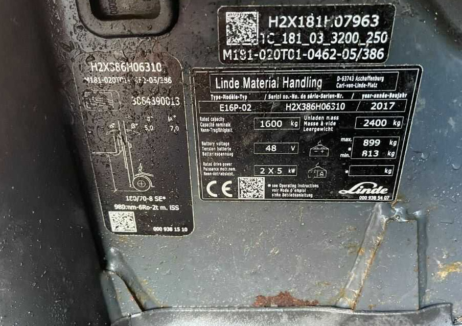 Linde E16P-01 - El gaffeltruck: billede 4 Linde E16P-01 - El gaffeltruck: billede 4