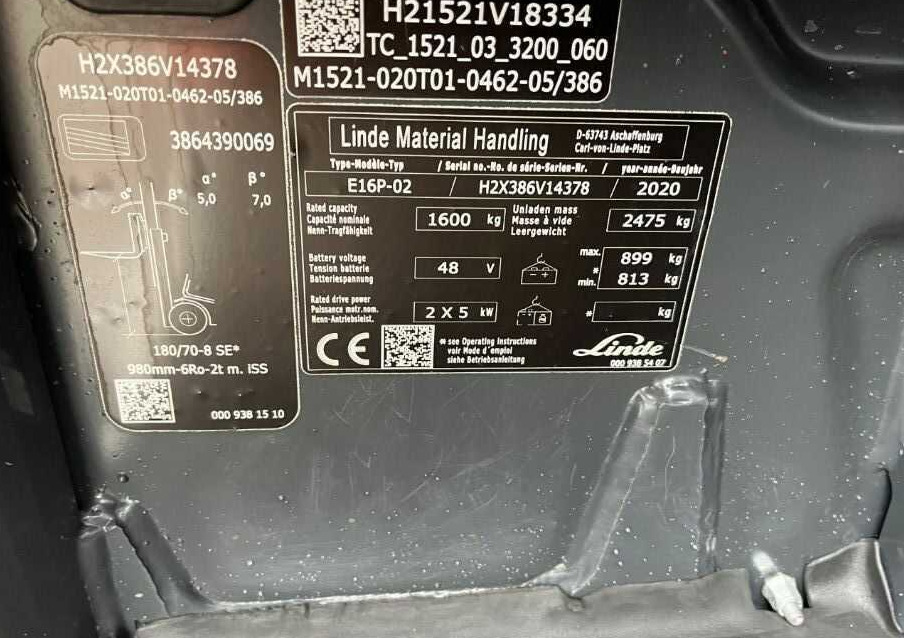 Linde E16P-02 - El gaffeltruck: billede 4 Linde E16P-02 - El gaffeltruck: billede 4