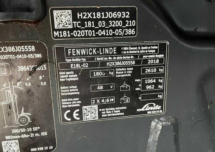 Linde E18L-02 - El gaffeltruck: billede 4 Linde E18L-02 - El gaffeltruck: billede 4