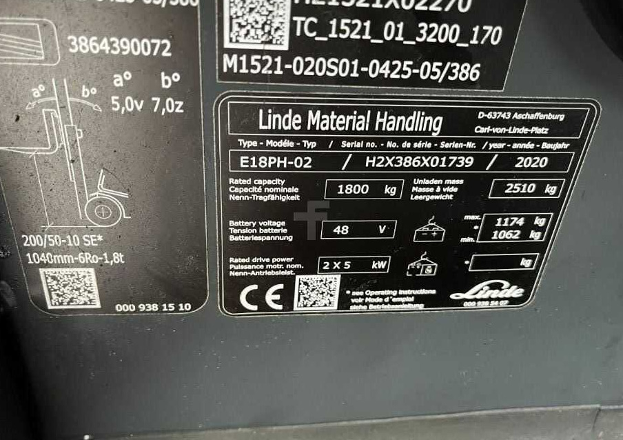 Linde E18PH-02 - El gaffeltruck: billede 4 Linde E18PH-02 - El gaffeltruck: billede 4