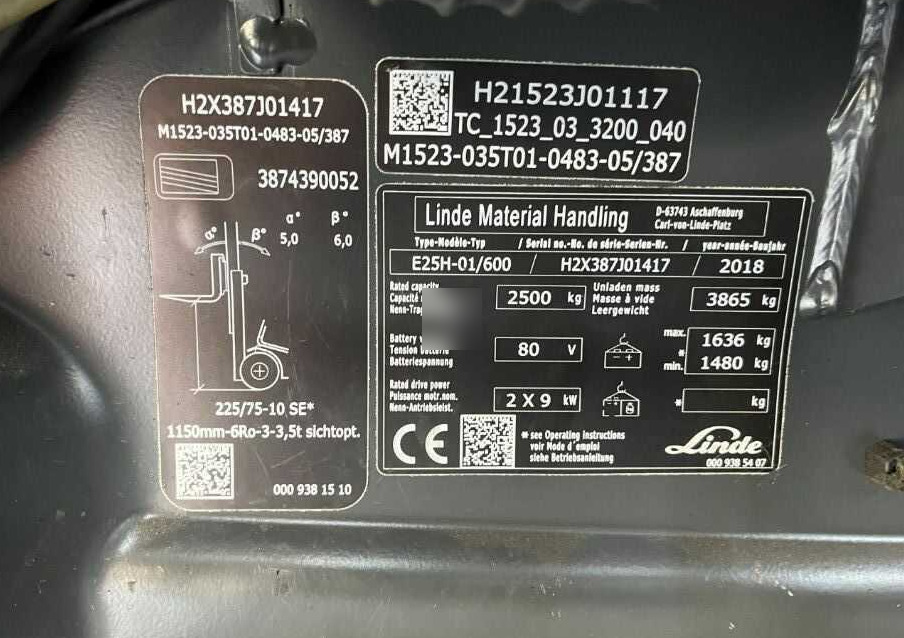 Linde E25H-01/600 - El gaffeltruck: billede 4 Linde E25H-01/600 - El gaffeltruck: billede 4