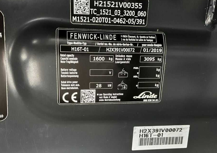 Linde H16T-01 - Gas gaffeltruck: billede 4 Linde H16T-01 - Gas gaffeltruck: billede 4