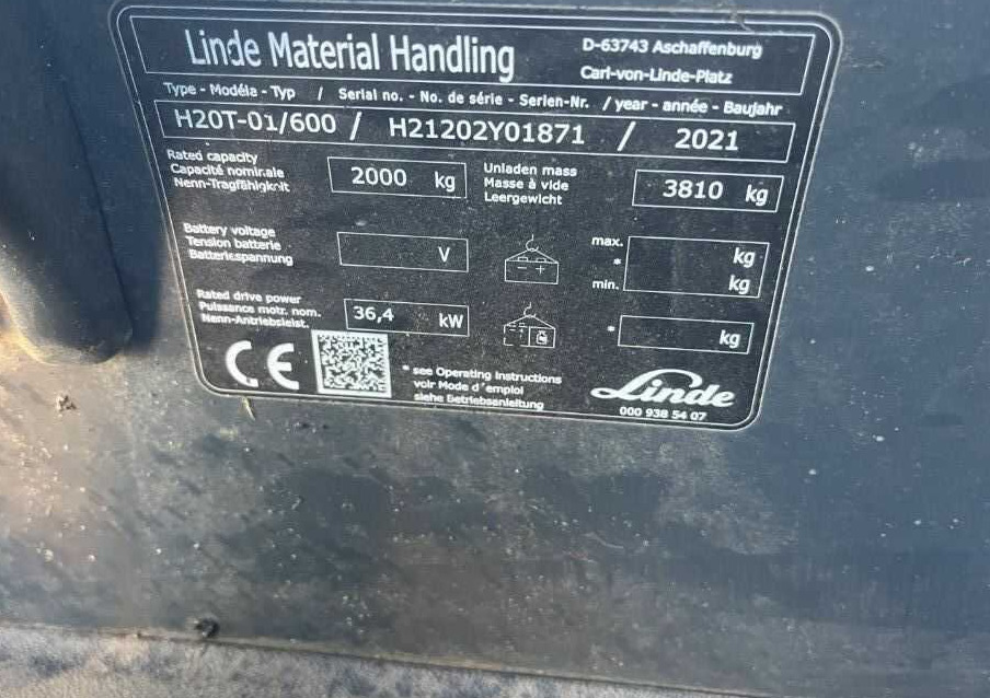 Linde H20T-01/600 - Gas gaffeltruck: billede 4 Linde H20T-01/600 - Gas gaffeltruck: billede 4