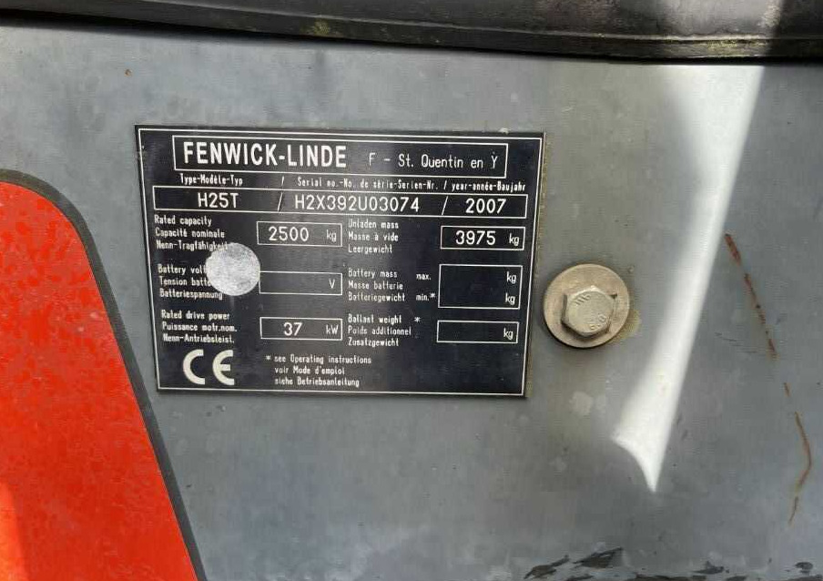 Linde H25T-01 - Gas gaffeltruck: billede 4 Linde H25T-01 - Gas gaffeltruck: billede 4