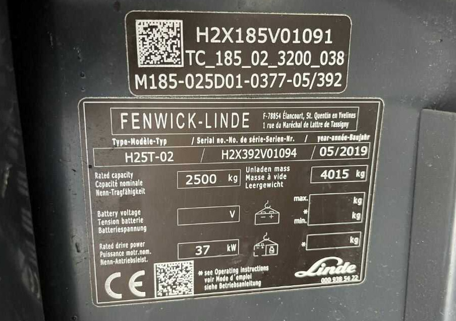 Linde H25T-02 - Gas gaffeltruck: billede 4 Linde H25T-02 - Gas gaffeltruck: billede 4
