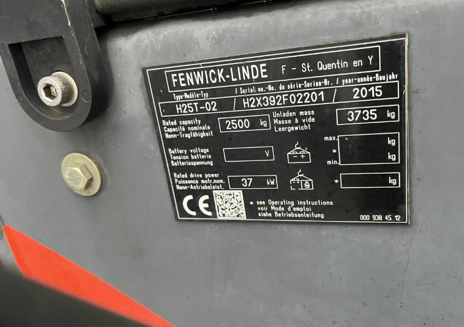 Linde H25T-02 - Gas gaffeltruck: billede 5 Linde H25T-02 - Gas gaffeltruck: billede 5