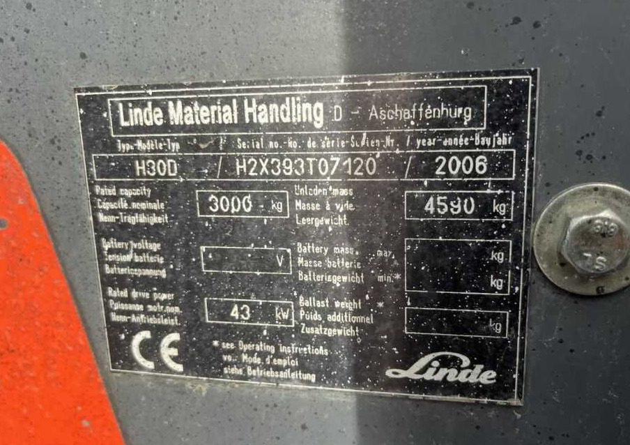 Linde H30D - Diesel gaffeltruck: billede 4 Linde H30D - Diesel gaffeltruck: billede 4