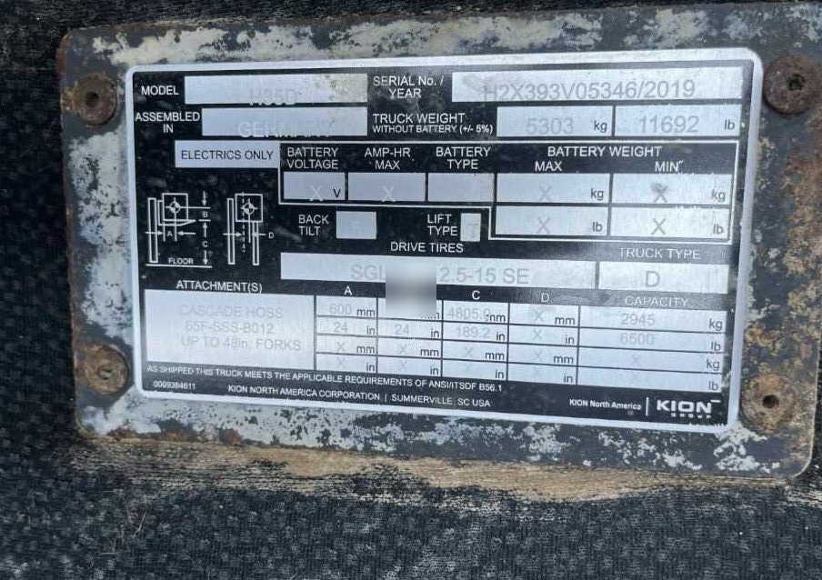 Diesel gaffeltruck Linde H35D-02: billede 10