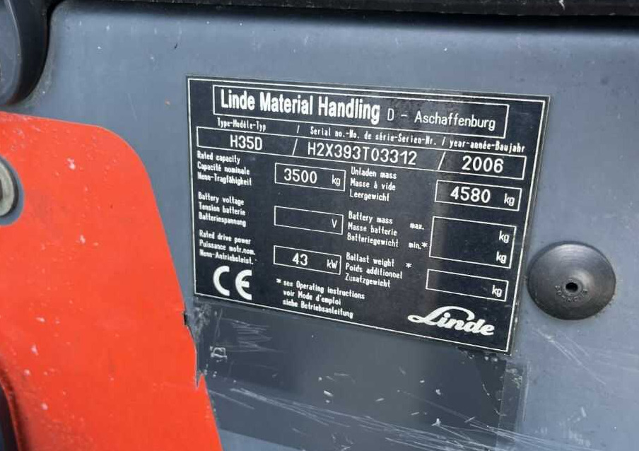 Linde H35D - Diesel gaffeltruck: billede 4 Linde H35D - Diesel gaffeltruck: billede 4