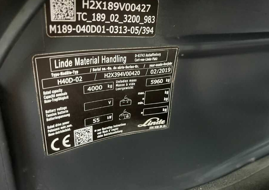 Linde H40D-02 - Diesel gaffeltruck: billede 4 Linde H40D-02 - Diesel gaffeltruck: billede 4